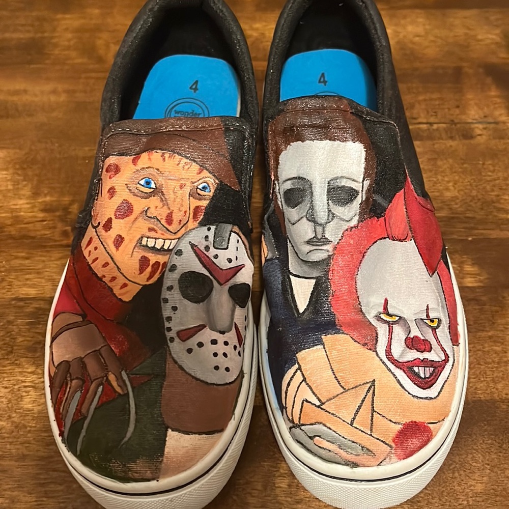 Boys Halloween custom shoes
